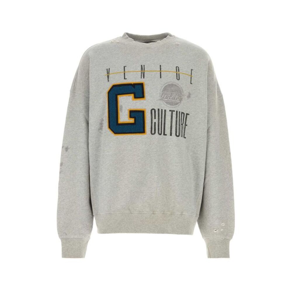 Golden Goose Deluxe Brand Men Grey Cotton Sweatshirt